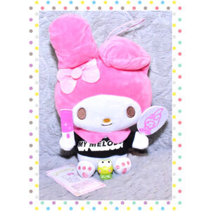 25cm Eikoh Sanrio My Melody Summer Festival Uchiwa Fan Plush Toy Mascot